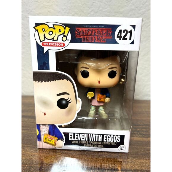 Funko Pop Stranger Things Demogorgon #428 & Eleven with Eggos #421 Lot of 2 Toys - Picture 2 of 10